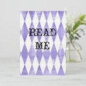 Invitation Alice dans l'invitation de douche du pays des (Debout devant)