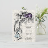 Invitation Alice dans l'invitation de thé de chat de Cheshire (Debout devant)