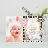 Invitation Alice dans l'Onederland High Tea Mad Hatday (Debout devant)