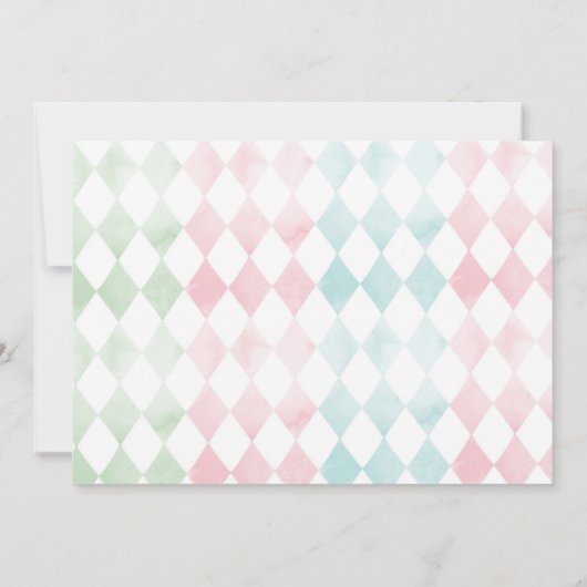 Invitation Alice dans ONEderland 1er anniversaire (Dos)