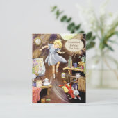 Invitation Alice en bas du thé d'anniversaire de terrier de (Debout devant)