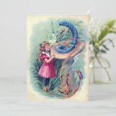 Invitation Alice et la Caterpillar (Debout devant)