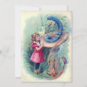 Invitation Alice et la Caterpillar