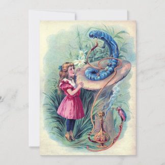 Invitation Alice et la Caterpillar