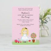 Invitation Alice et sa partie de thé (Debout devant)