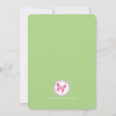 Invitation Alice et sa partie de thé (Dos)