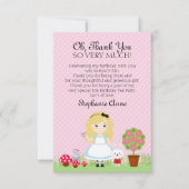 Invitation Alice et sa soirée à thé (Devant)