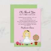 Invitation Alice et sa soirée à thé (Devant / Derrière)