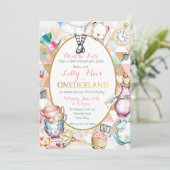 Invitation Alice In Wonderland Invitation, Premier Anniversai (Debout devant)