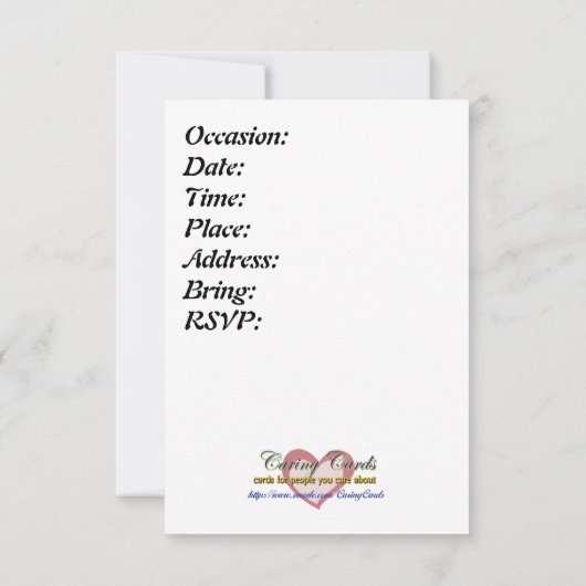 Invitation Alice - Lapin blanc (Dos)