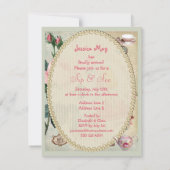 Invitation Alice lunatique dans le Sip de collage du pays des (Dos)