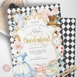 Invitation Alice mad hatter merveilleland tea party 1er anniv<br><div class="desc">Fille 1er anniversaire Alice's Onederland Tea party Invitation en rose et menthe. Ce joli invitation de premier anniversaire parfait pour n'importe quelle alice dans le merveilleux thème d'anniversaire de fête du thé de haine fou de fleur de thé.</div>