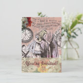 Invitation Alice rideau absurde merveilleuse (Debout devant)