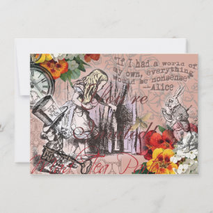 Invitation Alice rideau absurdité merveilleux classique