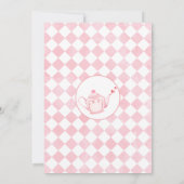 Invitation Alice Rose Florale Au Wonderlan Anniversaire (Dos)