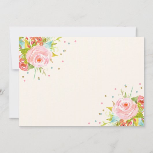 Invitation Alice vintage dans l'invitation d'anniversaire (Dos)