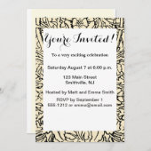 Invitation Alice White Rabbit Classic Wonderland (Devant / Derrière)