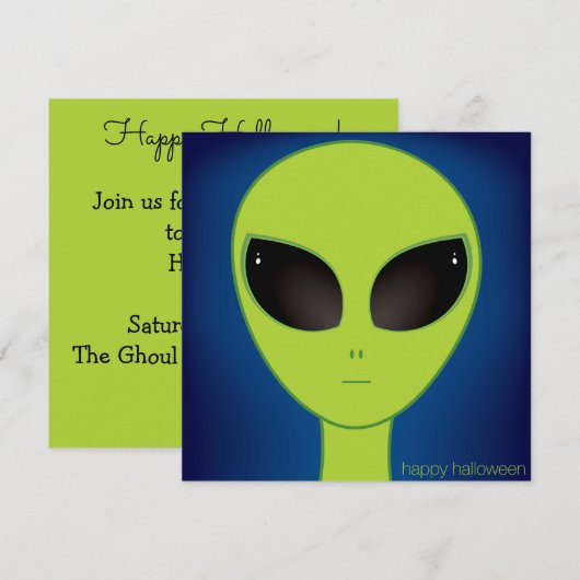 Invitation Alien (Devant / Derrière)