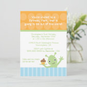 Invitation Alien avec l'invitation de la fête d'anniversaire  (Debout devant)