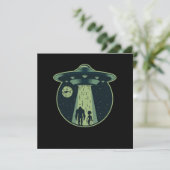 Invitation Alien Bigfoot Sasquatch OVNI Enlèvement Aliens Cad (Debout devant)