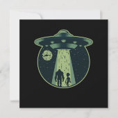 Invitation Alien Bigfoot Sasquatch OVNI Enlèvement Aliens Cad (Devant)