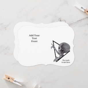 Invitation Alien gris, la vérité est là