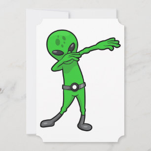 Invitation alien halloween dabbing