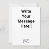 Invitation Alien Hello Down There Card (Dos)