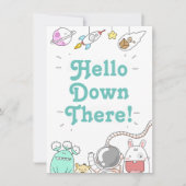 Invitation Alien Hello Down There Card (Devant)