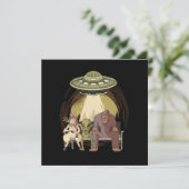 Invitation Alien Unicorn Bigfoot Aliens UFO Believer Cadeau (Debout devant)
