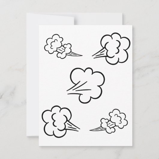 Invitation Aliens qui pètent dans l'espace (Dos)