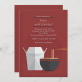 Invitation alimentaire orientale (Devant / Derrière)