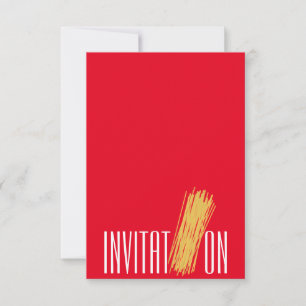 Invitation Alimentation biologique Spaghetti itali