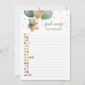 Invitation Alimentation Emoji Pictures jeu Sage Teddy Bear Ca (Devant)