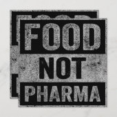 Invitation Alimentation non pharmaceutique Alimentation biolo (Devant / Derrière)