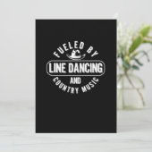 Invitation Alimenté Par Line Dancing Country Music Cowboy Cad (Debout devant)