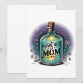 Invitation Alimenté par Maman (Devant / Derrière)
