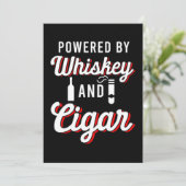 Invitation Alimenté Par Whiskey Cigar Smoker Tabac Humidor Gi (Debout devant)