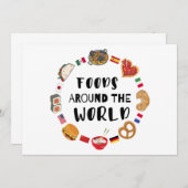 Invitation Aliments dans le monde (Devant / Derrière)