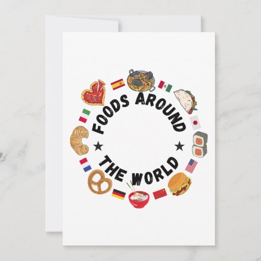 Invitation Aliments dans le monde (Devant)