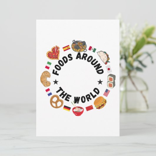 Invitation Aliments dans le monde (Debout devant)