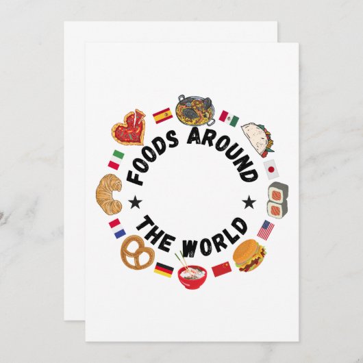 Invitation Aliments dans le monde (Devant / Derrière)