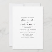 Invitation ALINA classique minimaliste moderne Mariage photo (Devant)