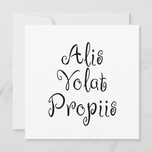 Invitation Alis Volat Propiis (Devant)
