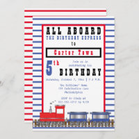 All Aboard 5th Birthday Express Choo Choo Train