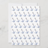 Invitation All Aboard Ocean Watercolor Anniversaire de enfant (Dos)