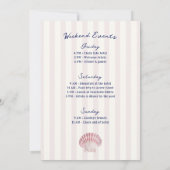 Invitation All I Sea is Love Pink Navy Bachelorette (Dos)