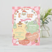 Invitation All I want four Christmas girl 4th birthday. (Debout devant)
