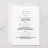 Invitation All In One 4 Photo Collage Gold Script Mariage (Dos)