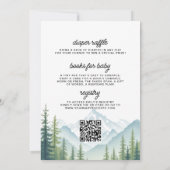Invitation All in One Adventure lance le Baby shower des bois (Dos)